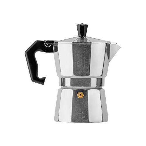 Mixpresso  알루미늄 모카 스토브 커피머신, 커피 캡슐 머신, 커피 메이커, 모카 Pot 커피머신, 커피 캡슐 머신, 커피 메이커 가스 or 전기,전동 스토브 탑 (실버)