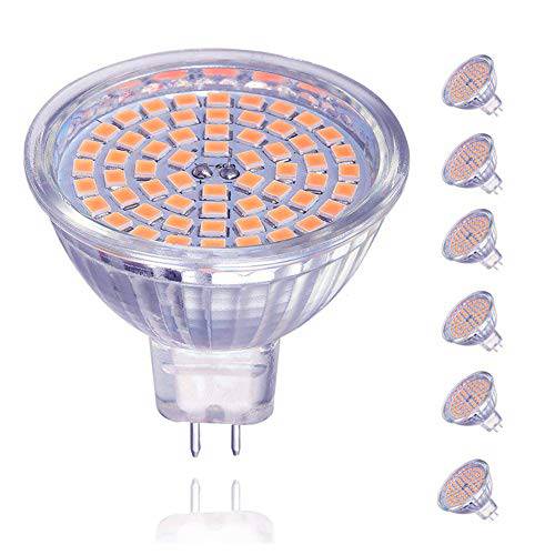 GU5.3 라이트 Bulbs5W MR16 LED Bulbs50W 할로겐 BulbsEquivalent, ACDC 12V, 400lm, 120° Beam Angle, Warm White, 최고 for Landscape, Recessed, Track 라이트 Bulbs, Non-dimmable, Pack of 6 단위