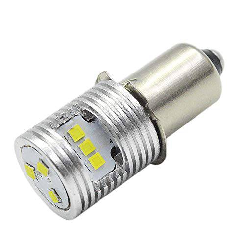 Ruiandsion Upgrade LED 플래시라이트,조명 전구 6-24V P13.5S Base Bulbs 고 파워 CSP 9SMD Chipset 교체용 for 전조등,헤드램프 플래시라이트,조명 조명,라이트,손전등 LED 변환 Kit Bulb, Non-Polarity (Pack of 1)