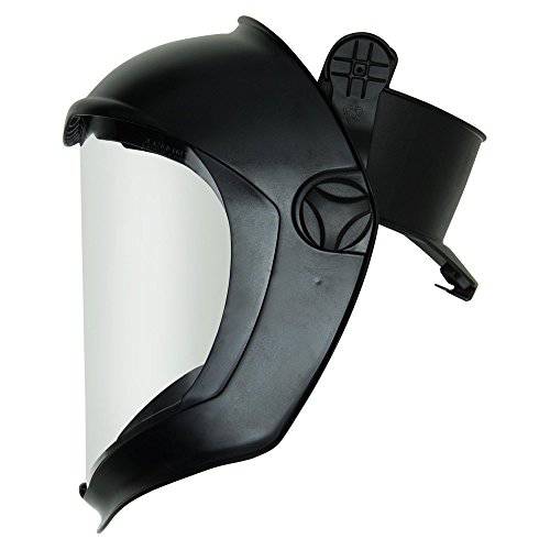 Uvex Bionic 얼굴,페이스 Shield with 하드 Had 변환기 and 클리어 폴리카보네이트 Anti-Fog/ Hardcoat 썬바이저 (S8515)