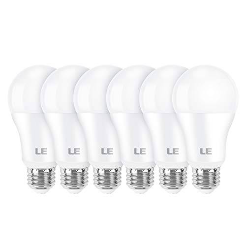 LE 100W 호환 brandnameengD 라이트 Bulbs, 14W 1600 Lumens 5000K Daylight White Non-Dimmable, A19 E26 스탠다드 Base, UL/ FCC Listed, 15000 시간 Lifetime, Pack of 6