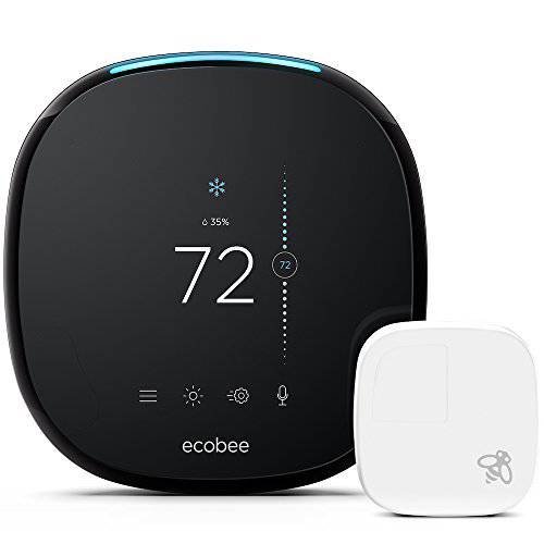 ecobee4 스마트 온도조절기 with Built-In Alexa, Room 센서 Included