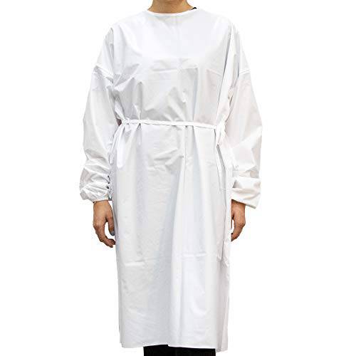 Milliard 세척가능 리유저블,재사용 Isolation Gown | 범용 크기 | 하얀 (10)