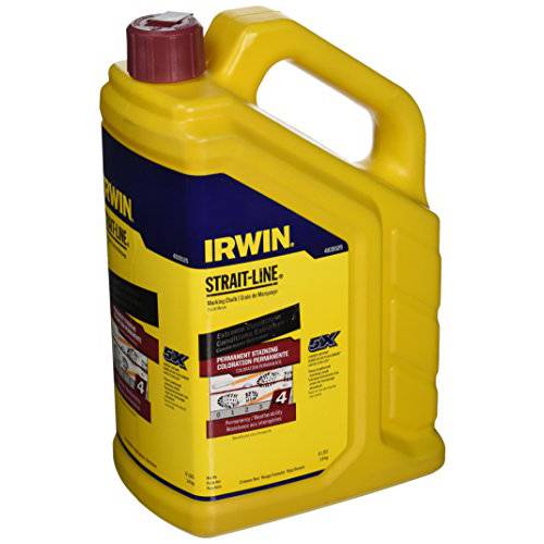 IRWIN STRAIT-LINE 마킹 Chalk, Permanent Staining, Crimson Red, 4 lbs (4935525)
