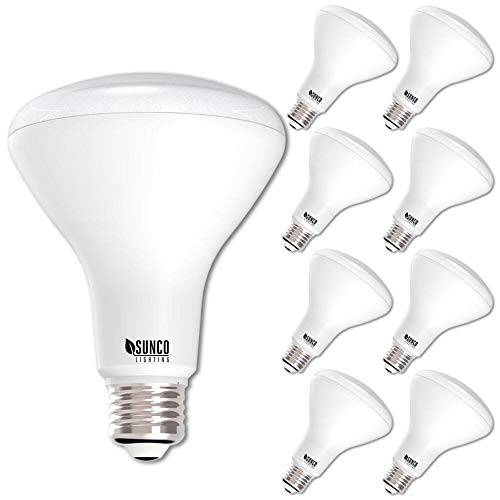 Sunco 라이트닝 8 Pack BR30 LED Bulb, 11W=65W, 6000K Daylight Deluxe, 850 LM, E26 Base, Dimmable, 실내 홍수 라이트 for 캔 -  UL&  에너지 스타