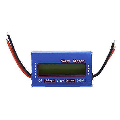 와트 미터, 디지털 파워 분석기 디지털 LCD DC 60V 100A Wattmeter 전압 (V) Current (a) 파워 (w) Charge(Ah) and 에너지 (WH) 측량