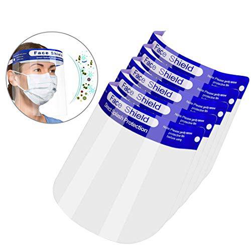 The Card Zoo Plastic 세이프티,안전 Face 보호, 5 Pcs 리유저블,재사용 Protective 세이프티,안전 풀 Face 보호, 조절가능 Face 보호 For 프로텍트 Eyes and 미용실마네킹,머리마네킹