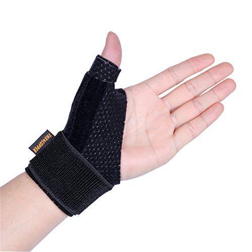 Thx4COPPER  양면 썸 Wrist 스테빌라이저 압축,압박 부목 for BlackBerry 썸, 트리거 핑거, 핸드 통증 완화, , 힘줄염,염증, Sprain, 손목뼈,팔뼈 터널증후군, 듀러블, 편안한, 통기성