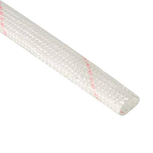 uxcell  유리섬유 히트 쉴드 슬리브 6mm(1/ 4-inch) ID x 2.88ft 조절가능 PVC 실리콘 유리섬유 슬리브 파이프
