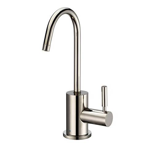 Whitehaus Collection WHFH-C1010-PN 포레버 Hot 심 of Use 콜드 워터 Faucet with Contemporary Spout