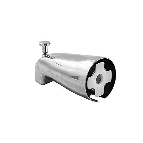 SENTO Bathroom Tub Spout with 범용 Slip-On Diverter,  내구성, 튼튼 메탈 욕조 Faucet with 샤워 Diverter - 4 인치 1/ 2 Copper 파이프, Polished Chrome