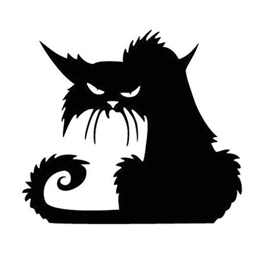 Coolayoung  블랙 고양이 벽면 스티커, 15 x 17inches DIY 할로윈 제거가능 데칼,스티커 for 문,문틈 윈도우 Room Pary 데코레이션,데코,장식