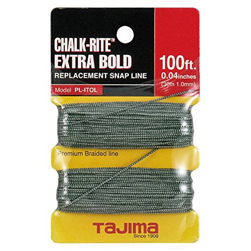 Tajima PL-ITOL Chalk-Rite 프리미엄 제품 엑스트라 볼드,진한 Nylon 라인, 1 mm Thick by 100-Feet by Tajima
