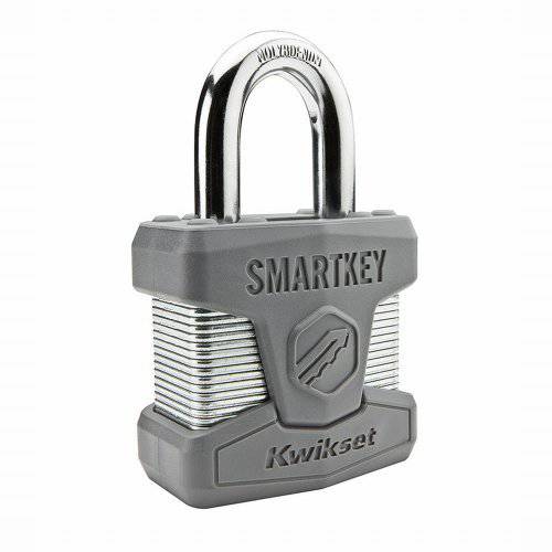 Kwikset 50MM SmartKey 맹꽁이자물쇠,통자물쇠,자물쇠 스탠다드 걸쇠 in 세틴 크롬