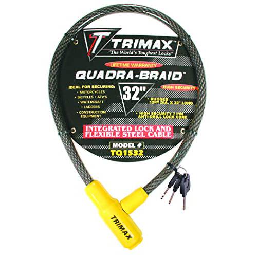 Trimax TQ1532 Trimaflex 통합 키,열쇠 케이블 잠금 (32 Length x 15mm)