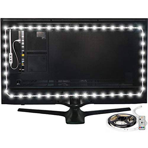 Luminoodle 컬러 Bias 라이트닝 - USB LED TV 백라이트 컬러, 접착 RGB 스트립 라이트 무선 리모컨& Built-in 컨트롤러 - X-Large (41-59 TV)