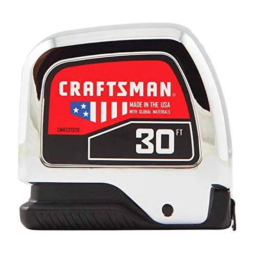 CRAFTSMAN 테이프 치수, 측정, 크롬, 30-Foot (CMHT37370S)