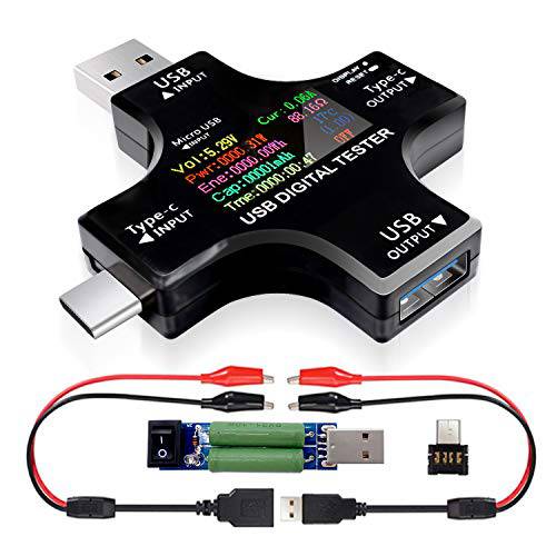 USB 3.0 Type-C USB 테스터 DC 디지털 전압계 amperimetor 전압 current 미터 전류계 탐지기 보조배터리, 파워뱅크 충전기 인디케이터