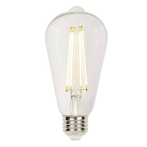 Westinghouse Lighting 4518300 6.5 와트 (60 와트 호환) ST20 밝기조절가능 클리어 필라멘트 LED 라이트 전구, 미디엄 베이스, 싱글