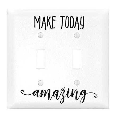 Make Today 어메이징 Let Your 라이트 광택 더블 라이트 스위치 커버