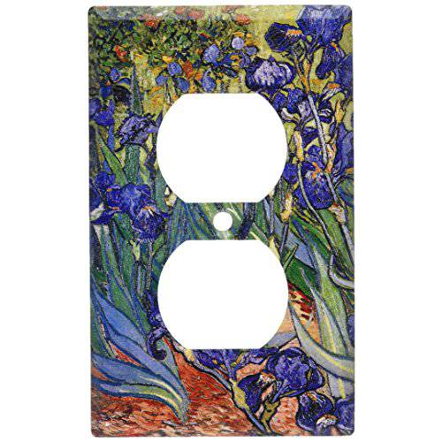 Art Plates - 반고흐: Irises 스위치 플레이트 - 콘센트 커버