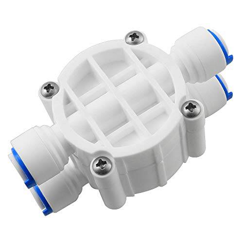 Longdex 1/ 4 튜브 4 웨이 포트 자동차단 밸브 푸시 피팅 RO 리버스 삼투 용수필터, 물 필터, 정수 필터 시스템