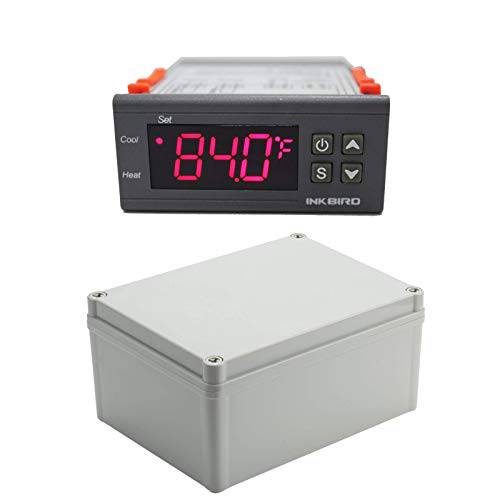 Inkbird All-Purpose 디지털 온도 컨트롤러 화씨 and Centigrade 온도조절기 센서 2 릴레이 ITC-1000 냉장고 Fermenter 접합 박스