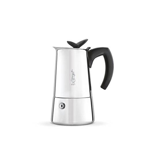 Bialetti, 스테인레스 스틸 Musa 스토브 탑 커피머신, 커피 캡슐 머신, 커피 메이커, 6-Cup (9.2 oz)