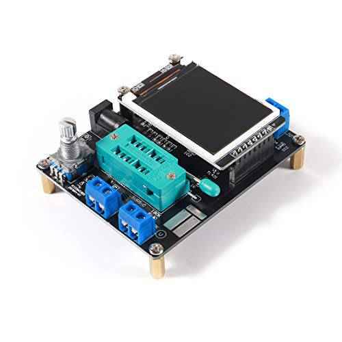 AITRIP 트랜지스터 테스터 GM328A 전압 프리퀀시 파형 미터 LCD 디스플레이 R 인덕턴스 사각 신호 PWM Diode 정전용량 발전기 다기능 sy Operate 저항기