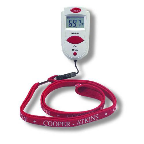 Cooper-Atkins 470-0-8 디지털 미니 적외선 온도계 넥 스트랩, Ce, RoHS and WEEE 인증된, -27/ 428°F 온도 레인지