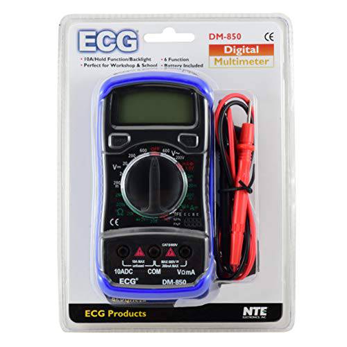 ECG DM-850 디지털 멀티미터,전기,전압계,측정 6-Function Perfect 작업장 and 학교