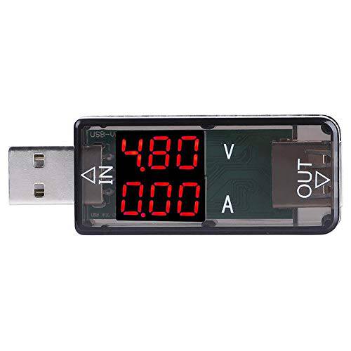 0-3A DC3.2-10V LED USB 테스터, 멀티미터,전기,전압계,측정 전압계 Current 미터 충전기 USB 테스터 측정 Tools(Black)