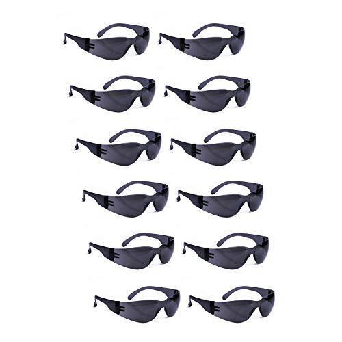 ROAR 스모크 보안경 12 쌍 per 박스 안경 보호 글라스 세이프티,안전 고글 에어건 고글, 강력 충격 방지 렌즈 실험실, 공사현장, 원예, 산업용 세이프티,안전, 공예