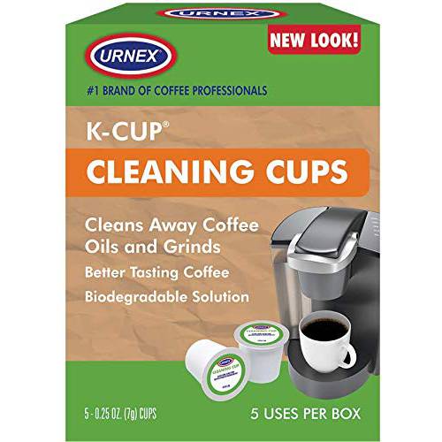 Urnex 클리닝 컵 - 5 컵 - Keurig K-Cup 커피 머신