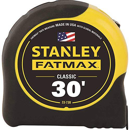Stanley 수공구 33-730 1-1/ 4 X 30’ FatMax 테이프 치수, 측정