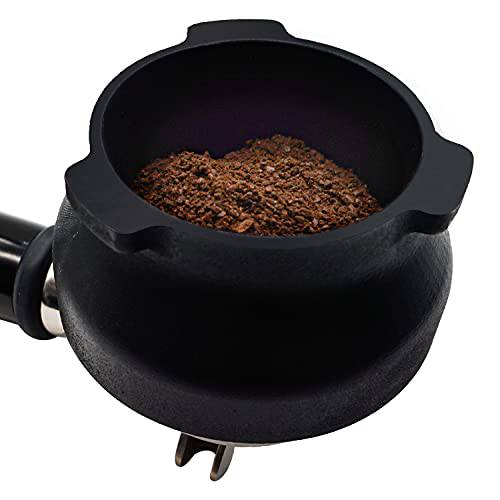 USEAMIE 도우징 깔때기 Hands-Free 도우징 컵 커피 Breville 바리스타 Express 포터필터 악세사리 54mm 블랙 (특허 REGISTERED)