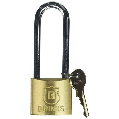 BRINKS 171-42401 40mm 솔리드 황동 맹꽁이자물쇠,통자물쇠,자물쇠 2-1/ 2 걸쇠, 4 팩