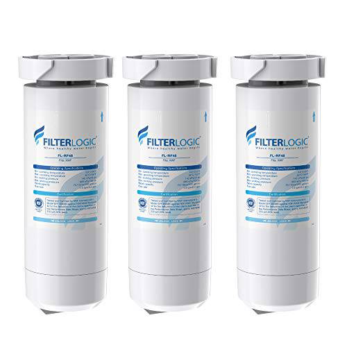 FilterLogic XWF NSF 인증된 냉장고 용수필터, 물 필터, 정수 필터, 교체용 GE XWF, 팩 of 3 ( 포장은다를수있습니다)