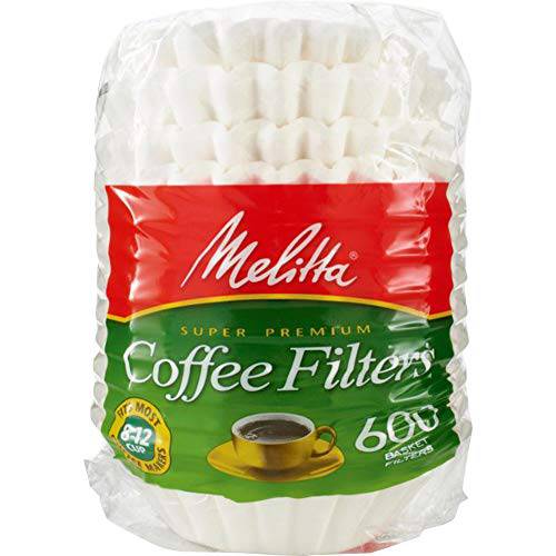 Melitta 631132 커피 필터, 바스킷 스타일, 600 Count (팩 of 1)
