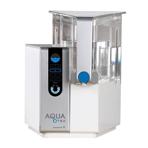 AquaTru 연결 와이파이 연결 - 세면대 워터 여과 Purification 시스템 익스클루시브 4-Stage 울트라 리버스 삼투 테크놀로지 (No 배관 or 설치 필수) | BPA 프리