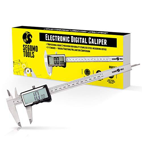 Segomo 툴 8 인치 전자제품 디지털 캘리퍼스: 인치, 분수, Millimeter 변환 - DIGICAL8