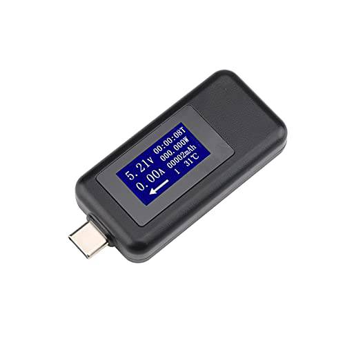 타입 C USB 테스터, diymore USB C 충전 멀티미터,전기,전압계,측정 0-5.1A 4-30V 디지털 USB 충전기 Doctor LCD 디스플레이 USB 파워 테스터 전압 Current 전압계 QC 2.0& QC 3.0