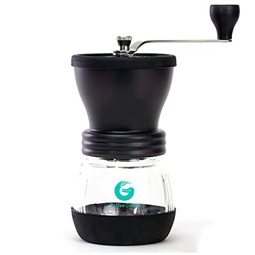 커피 Gator 핸드 커피 그라인더 밀,분쇄기 에스프레소,커피, 커피 빈 - 조절가능 빈 조절, 핸드 크랭크, 휴대용, Saves 에너지 - 수동 Burr 그라인더