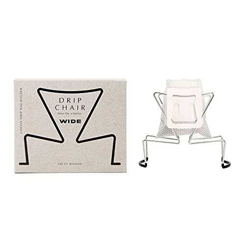 Drip 의자, 휴대용 홀더 커피 필터 용지,종이 백,  일회개별포장, 일회 개별포장 커피, 간편 Pour Over (와이드)