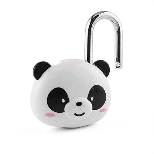 E-outstanding 카툰 Panda 미니 잠금 귀여운 Panda 맹꽁이자물쇠,통자물쇠,자물쇠 세큐리티 잠금 2 Pcs 키 학교 백 여행가방 자물쇠