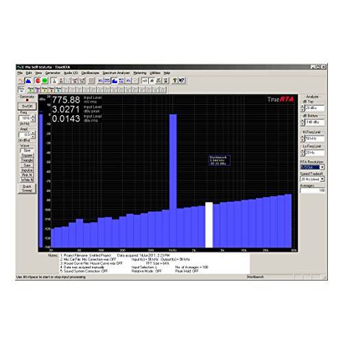 TrueRTA 오디오 스펙트럼 분석기 윈도우 Pcs, 레벨 2 등록 코드, 싱글 User 특허