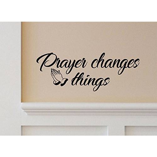 BERRYZILLA 기도 Changes Things 데칼 동기부여 아름다운 인용문 벽면 스티커 장식 장식