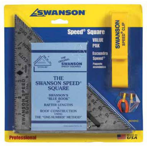 SWANSON 툴 S0101ASPC 스피드 SQUAR 7x7x10x3/ 16 - 알루미늄