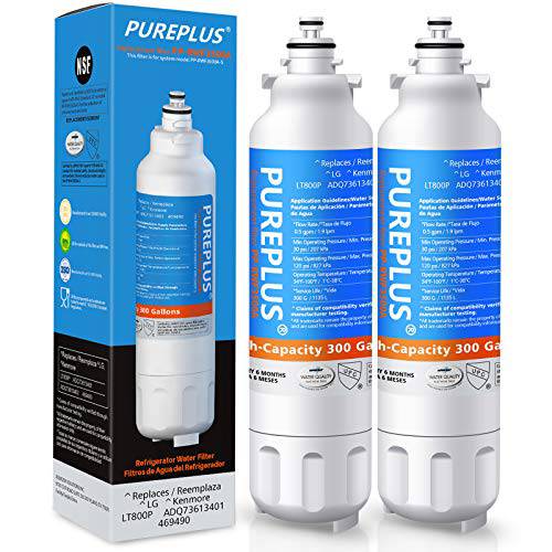 PurePlus PP-RWF3500A 용수필터, 물 필터, 정수 필터 호환가능한 LT800p, LT800PC, ADQ73613401, ADQ73613402, ADQ73613403, Kenmore 46-9490, 9490, 469490