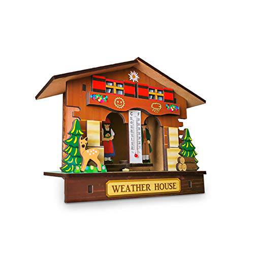 EKDJKK 온도계 벽면 마운트 습도계, 2 in 1 사우나 나무 집 기압계 걸수있는 홈 Decoration(1)